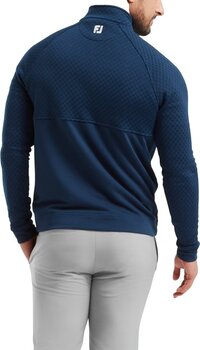 Hoodie/Trui Footjoy Jacquard Thermal Navy M Sweatshirt - 4