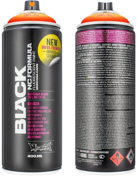 Sprühfarbe Montana Cans Black Infra Sprühfarbe IN2000 Orange 400 ml 1 Stck - 2