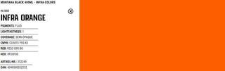 Farba w sprayu
 Montana Cans Black Infra Farba w sprayu IN2000 Orange 400 ml 1 szt. - 2
