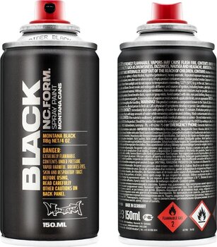 Σπρέι Μπογκιά Montana Cans 53.7100 Σπρέι μπογιά Black 150 ml 1 τεμ. - 2