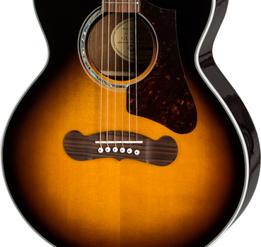 electro-acoustic guitar Epiphone EJ-200SCE Coupe Vintage Sunburst electro-acoustic guitar - 2