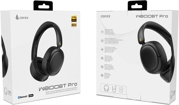 Słuchawki bezprzewodowe On-ear Edifier W800BT Pro Black Słuchawki bezprzewodowe On-ear - 8