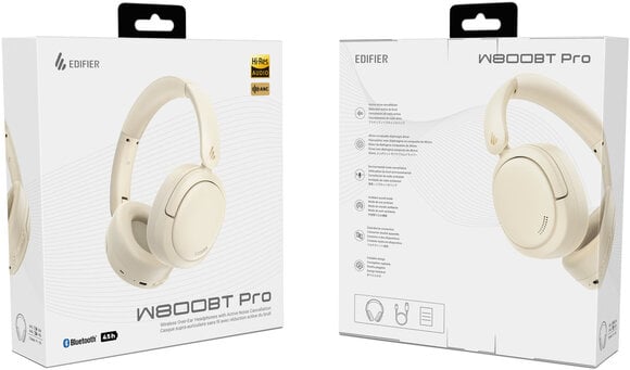 Słuchawki bezprzewodowe On-ear Edifier W800BT Pro Beige Słuchawki bezprzewodowe On-ear - 8