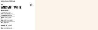 Sprühfarbe Montana Cans White Sprühfarbe 9100 Ancient White 400 ml 1 stk - 2