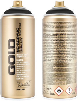 Spray cu vopsea
 Montana Cans Gold Spray cu vopsea SH9000 Black 400 ml 1 buc - 2