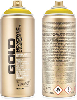 Pintura en aerosol Montana Cans Gold Spray Paints SH1000 Yellow Light 400 ml 1 pieza - 2