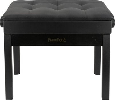 Wooden piano stool Pianonova BCDPS-B Wooden piano stool with Bookcase Black - 2