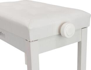 Tabouret de piano en bois Pianonova DPB2025-WH Tabouret de piano en bois White - 2