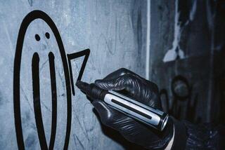 Pixur cu pâslă Montana Cans 53.4508 Marcator 8 mm Black 1 buc. - 3