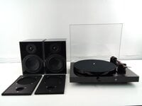 Pro-Ject Juke Box E1 + Speaker Box 5 OM5e High Gloss Black Plattenspieler-Kit