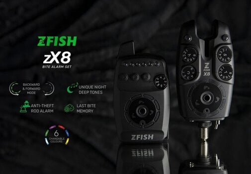 Fishing Bite Alarm ZFISH Bite Alarm Set ZX8 4+1 Multi Fishing Bite Alarm - 4