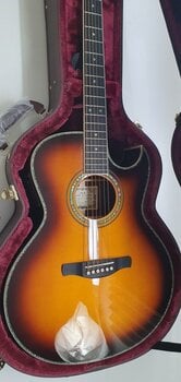 Guitare Jumbo acoustique-électrique Ibanez JSA20-VB Vintage Burst Guitare Jumbo acoustique-électrique (Endommagé) - 2