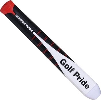 Grip Golf Pride Reversed Taper Round Medium Black/White/Red Grip - 2