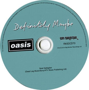 Muzyczne CD Oasis - Definitely Maybe (Remastered) (CD) - 2