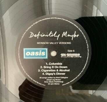 Vinyl Record Oasis - Definitely Maybe (Anniversary Edition) (Deluxe Edition) (4 LP) - 17