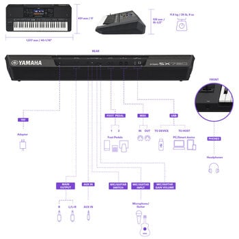 Professionellt tangentbord Yamaha PSR-SX720 Professionellt tangentbord - 10