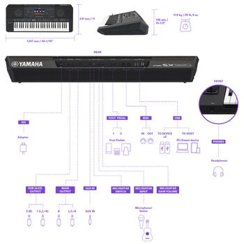 Professionelt keyboard Yamaha PSR-SX920 Professionelt keyboard - 16