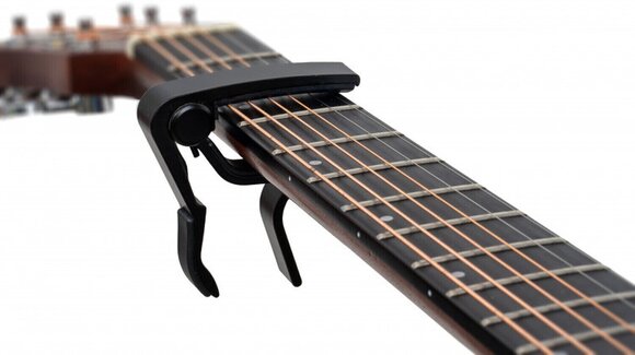 Acoustic Guitar Capo Veles-X CA7C-BK D-Style AE Acoustic Guitar Capo Black - 4