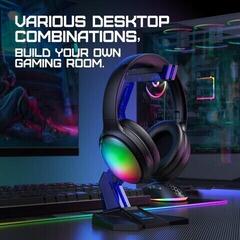 PC slúchadlá Onikuma B3 RGB Wireless Bluetooth Gaming Headset Čierna PC slúchadlá - 7