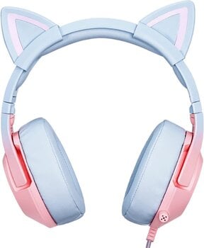 PC headset Onikuma K9 RGB Wired Gaming Headset With Cat Ears Blue-Pink PC headset - 4