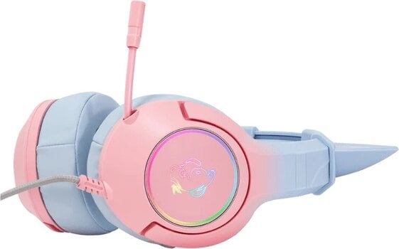 PC headset Onikuma K9 RGB Wired Gaming Headset With Cat Ears Blue-Pink PC headset - 5