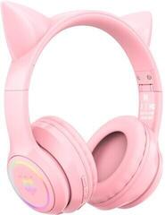 PC slúchadlá Onikuma B90 RGB Cat Ear Bluetooth Wireless Gaming Headset Ružová PC slúchadlá - 1