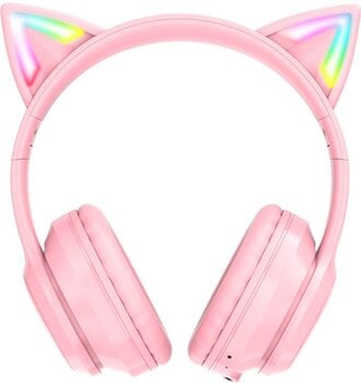 PC headset Onikuma B90 RGB Cat Ear Bluetooth Wireless Gaming Headset Pink PC headset - 3