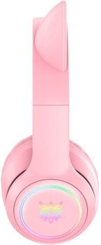 PC headset Onikuma B90 RGB Cat Ear Bluetooth Wireless Gaming Headset Pink PC headset - 4