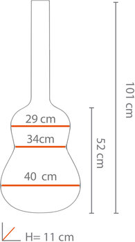 Klasszikus gitár puhatok Bespeco BAG0CG Klasszikus gitár puhatok Black - 3