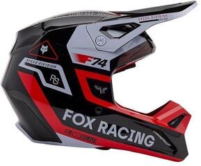 Helm FOX V1 Race Spec Fluorescent Red S Helm - 5