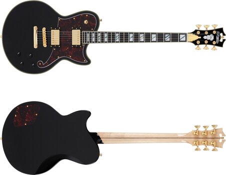 Guitare électrique D'Angelico Deluxe Atlantic Solid Black Guitare électrique - 6