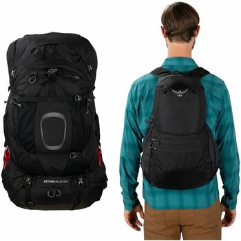 Udendørs rygsæk Osprey Aether Plus 100 Black L/XL Udendørs rygsæk - 6