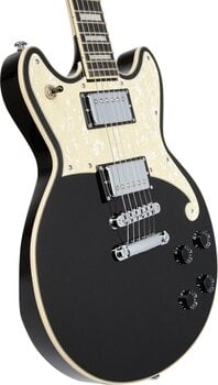 Elektromos gitár D'Angelico Premier Brighton Black Flake Elektromos gitár - 3