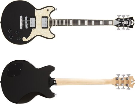 Electric guitar D'Angelico Premier Brighton Black Flake Electric guitar - 6