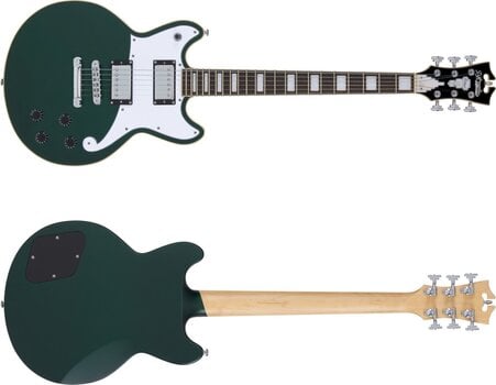 Elektrische gitaar D'Angelico Premier Brighton Satin Sherwood Green Elektrische gitaar - 6