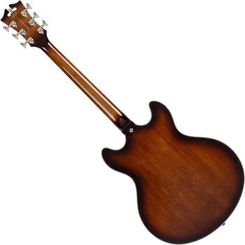 Halbresonanz-Gitarre D'Angelico Premier DC Brown Burst Halbresonanz-Gitarre - 2