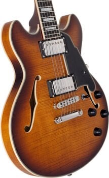 Semi-Acoustic Guitar D'Angelico Premier Mini DC Dark Iced Tea Burst Semi-Acoustic Guitar - 3