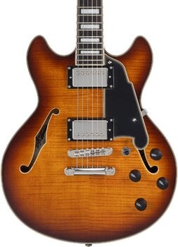 Semi-Acoustic Guitar D'Angelico Premier Mini DC Dark Iced Tea Burst Semi-Acoustic Guitar - 4