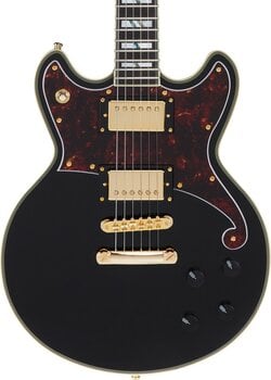 Electric guitar D'Angelico Deluxe Brighton Solid Black Electric guitar - 4