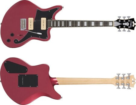 Elektrische gitaar D'Angelico Premier Bedford Oxblood Elektrische gitaar - 6