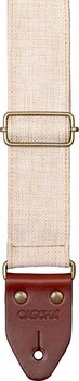 Textile guitar strap Cascha CGS-CD2 Cotton Textile guitar strap Beige Linen - 3