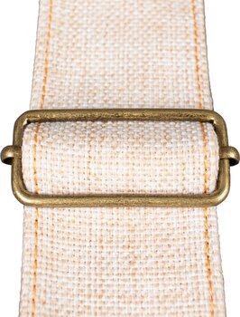 Textile guitar strap Cascha CGS-CD2 Cotton Textile guitar strap Beige Linen - 5