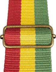 Textil gitár heveder Cascha CGS-CD3 Cotton Textil gitár heveder Rasta - 4