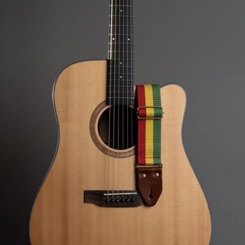 Sangle pour guitare Cascha CGS-CD3 Cotton Sangle pour guitare Rasta - 8