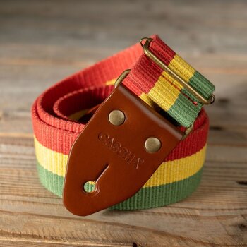 Gitarrband i textil Cascha CGS-CD3 Cotton Gitarrband i textil Rasta - 9