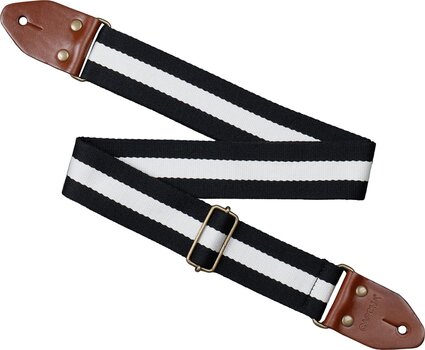 Textile guitar strap Cascha CGS-CD4 Cotton Textile guitar strap Black & White - 2