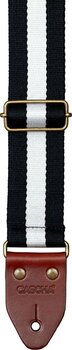 Textile guitar strap Cascha CGS-CD4 Cotton Textile guitar strap Black & White - 3