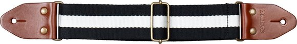 Textile guitar strap Cascha CGS-CD4 Cotton Textile guitar strap Black & White - 4