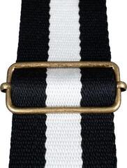 Textil gitár heveder Cascha CGS-CD4 Cotton Textil gitár heveder Black & White - 4