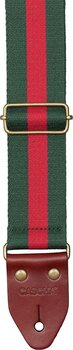 Textile guitar strap Cascha CGS-CD5 Cotton Textile guitar strap Green & Red - 3